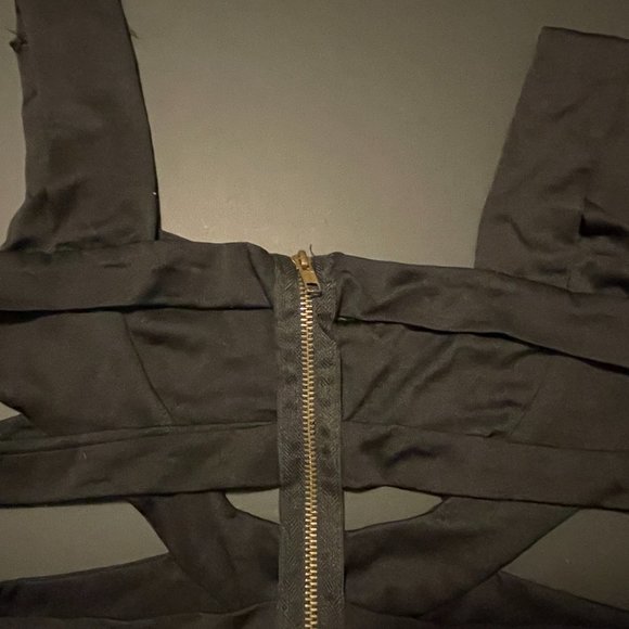 Little Black Dress Cut Out Back With Zip - Picture 6 of 12